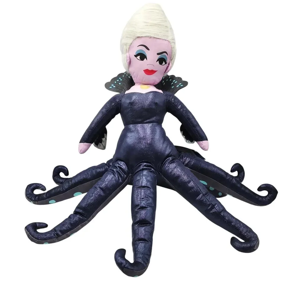 NWT Disney The Little Mermaid Ursula Octopus Shape Plush Buddy Pillow Decorative